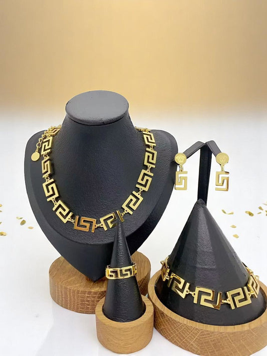 Parure Luxery 4 Pièces EN Acier inoxydable